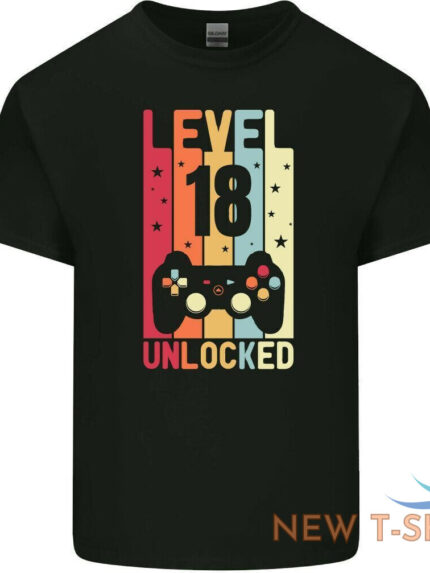 18th birthday t shirt 2005mens funny level unlocked 18 year old gaming tee top 0.jpg