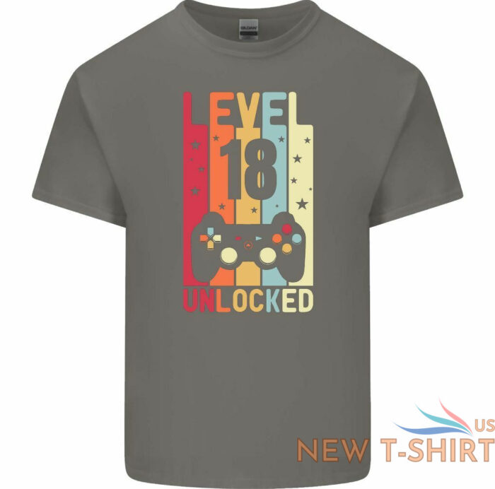 18th birthday t shirt 2005mens funny level unlocked 18 year old gaming tee top 4.jpg