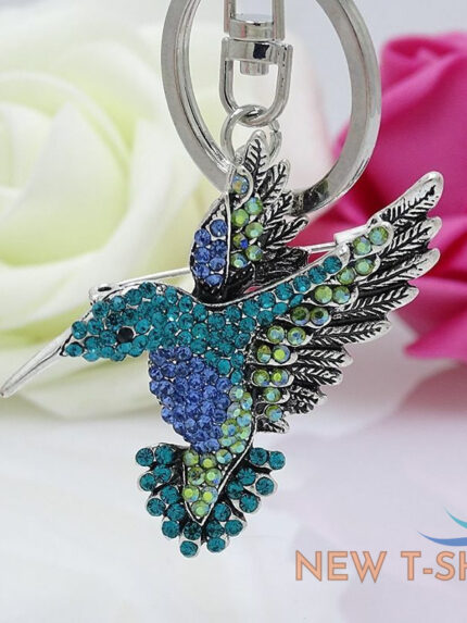 1pc rhinestone cute hummingbird keychain animal pendant keyring couple gift jewe 0.jpg
