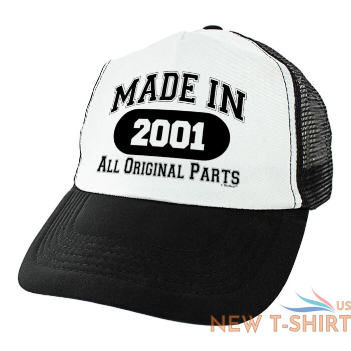 21st birthday gifts made in 2002 all original parts age 22 birthday trucker hat 6.jpg