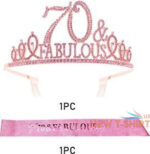 70th birthday gifts for women70th birthday tiara and sash pink 70th birthday 6.jpg