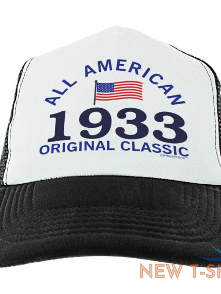 90th birthday gifts all american 1933 original classic age 90 trucker hat 1.jpg