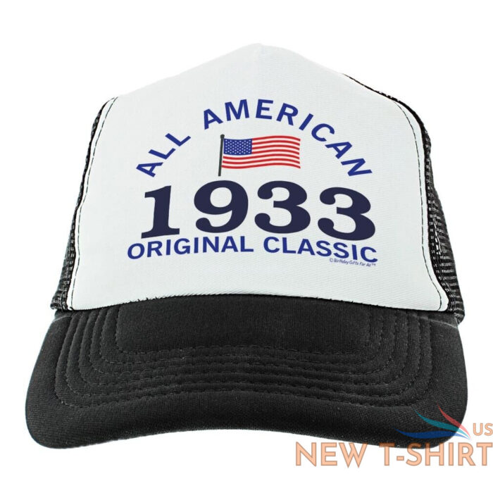 90th birthday gifts all american 1933 original classic age 90 trucker hat 1.jpg