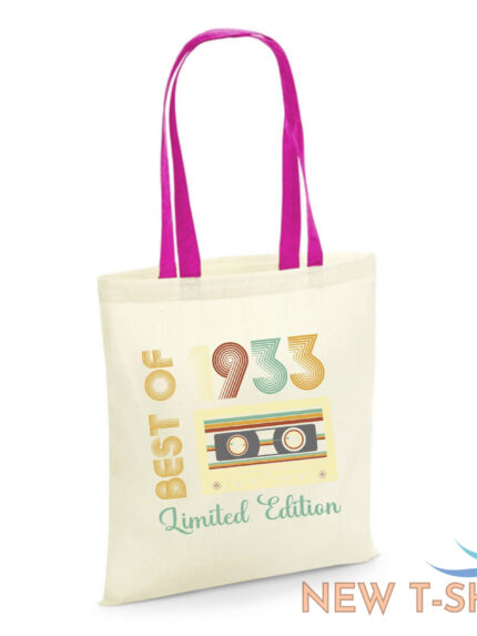 90th birthday gifts tote bag womens shopping 90 years old year 1933 0.jpg