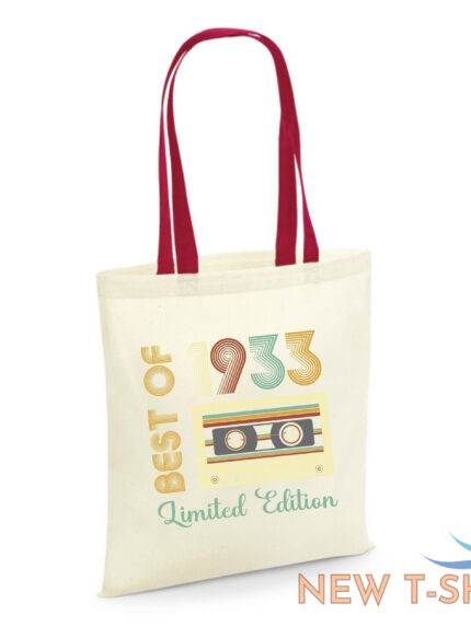 90th birthday gifts tote bag womens shopping 90 years old year 1933 1.jpg