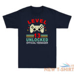 level 13 unlocked teenager 13th birthday vintage mens t shirt 3.jpg