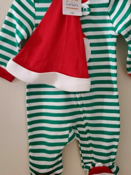 nwt just one you carters newborn baby christmas santa holiday outfit with hat 1.jpg