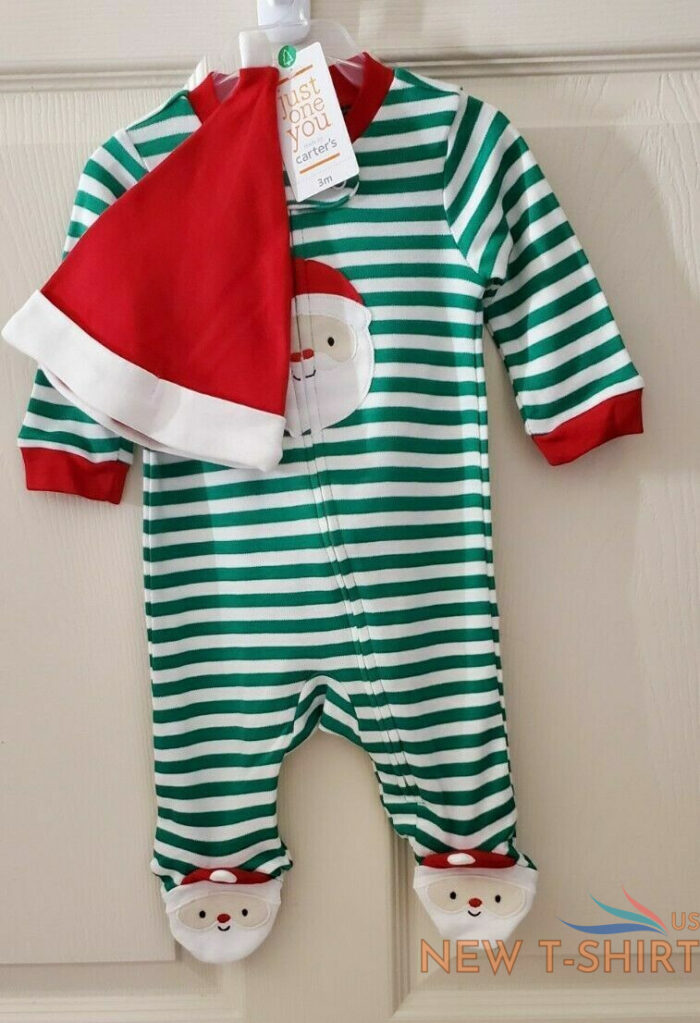 nwt just one you carters newborn baby christmas santa holiday outfit with hat 4.jpg
