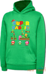 personalised fathers day super daddio mario hoodie kids names custom hood top 5.jpg