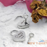 personalized engraved love heart padlock travel bridge custom locks couples gift 1.jpg
