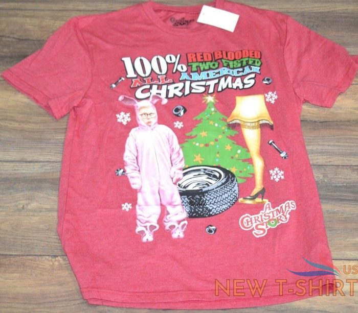 100 red blooded two fisted all american christmas a christmas story t shirt 0.jpg