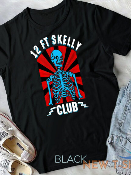 12ft skelly club halloween 12 foot skeleton appreciation unisex t shirt 0.jpg