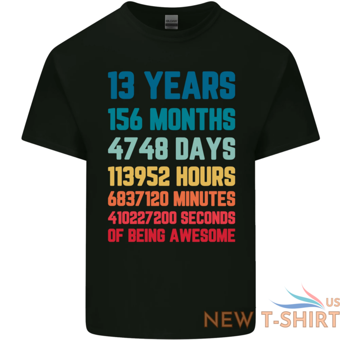13th birthday 13 year old kids t shirt childrens 0.png
