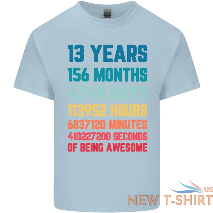 13th birthday 13 year old kids t shirt childrens 1.png