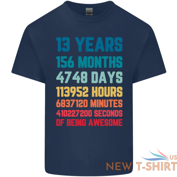 13th birthday 13 year old kids t shirt childrens 2.png