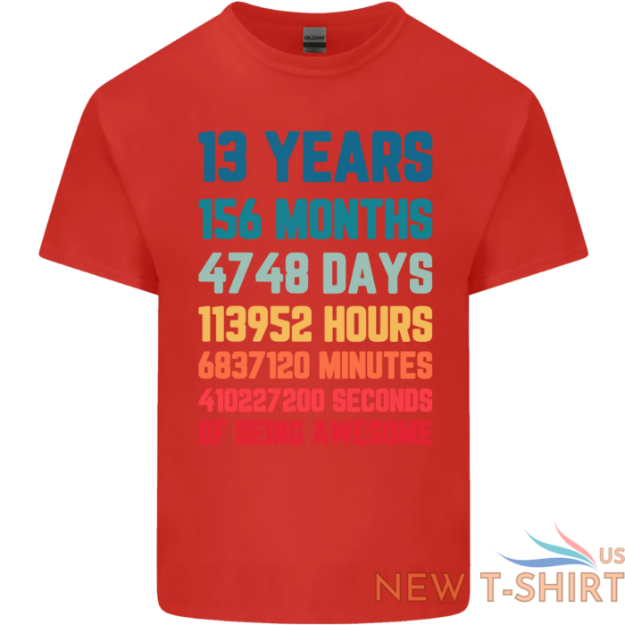 13th birthday 13 year old kids t shirt childrens 4.png