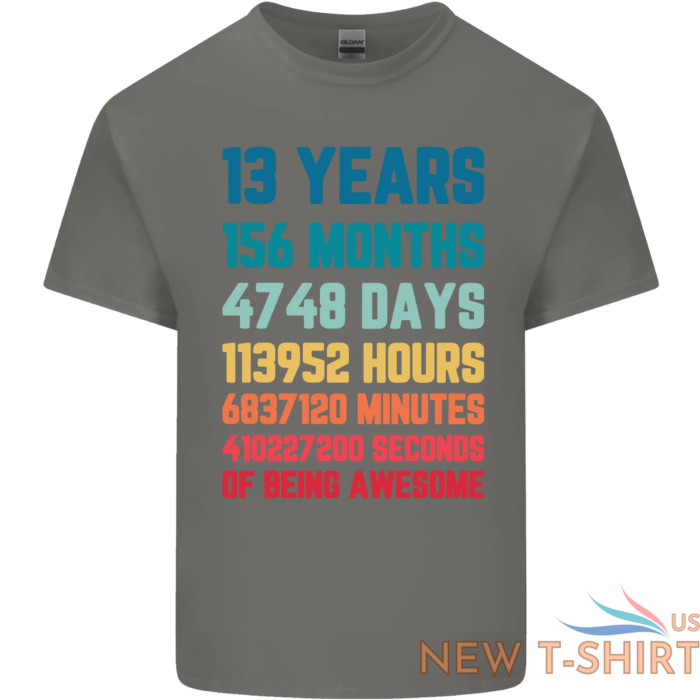 13th birthday 13 year old kids t shirt childrens 5.png