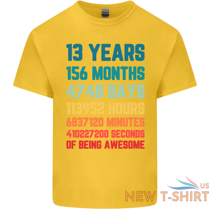 13th birthday 13 year old kids t shirt childrens 8.png