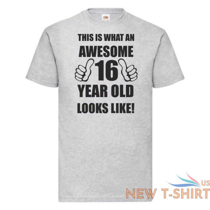 16th 16 years old sixteenth birthday gifts presents mens funny awesome t shirt 0.jpg