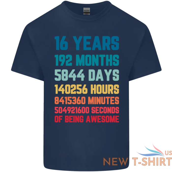 16th birthday 16 year old mens cotton t shirt tee top 1.png