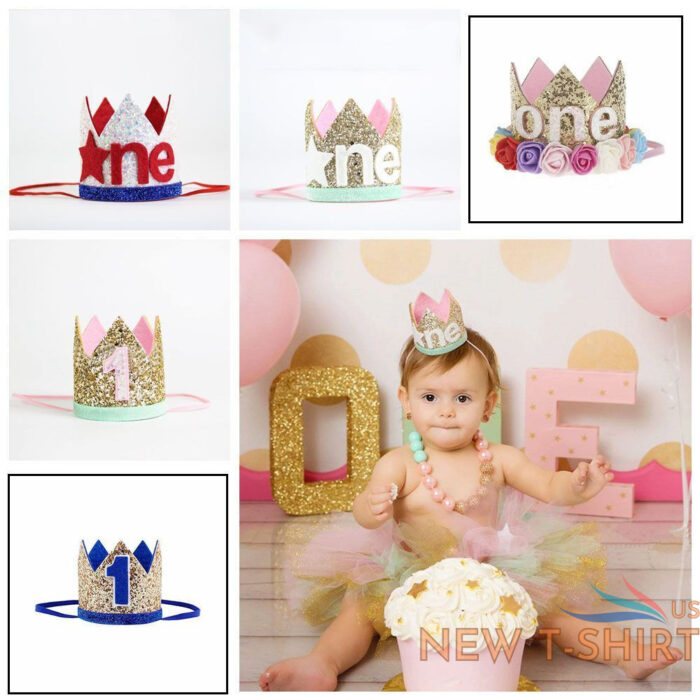 1st birthday gifts princess crown flower headband birthday hat hair band 0.jpg