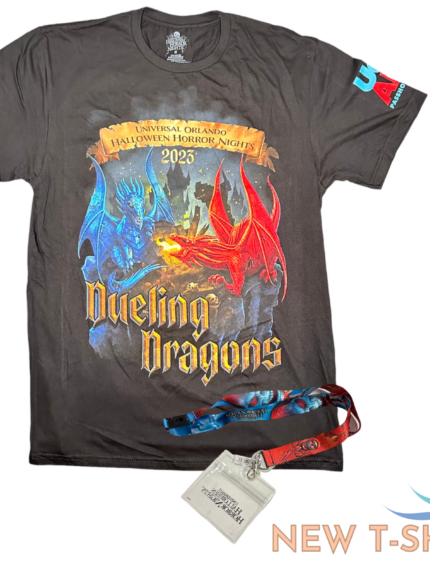 2023 universal studios halloween horror nights dueling dragons uoap shirt 2xl 0.png