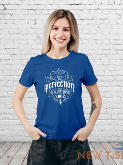 21st birthday gift for girls perfection born in 2002 womens t shirt ladies top 0.jpg