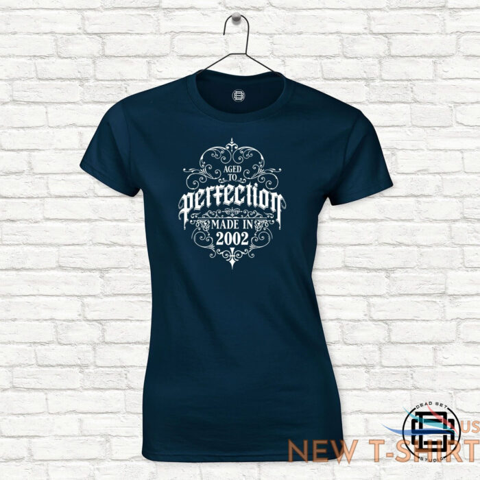 21st birthday gift for girls perfection born in 2002 womens t shirt ladies top 9.jpg