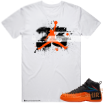 23 jm white t shirt inspired by jordan 12 brilliant orange 0.png