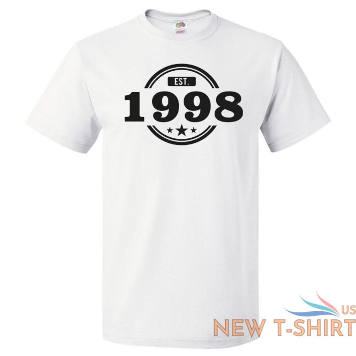 25th birthday gift for 25 year old established 1998 t shirt 0.jpg