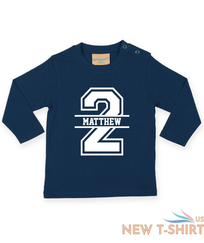 2nd birthday personalised kids long sleeve t shirt birthday 2 childs age 2 year 5.jpg