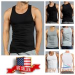 3 6 pack tank top t shirt cotton a shirt ribbed gym muscle sleeveless under 0.jpg