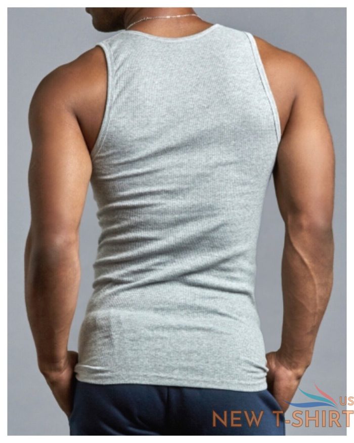 3 6 pack tank top t shirt cotton a shirt ribbed gym muscle sleeveless under 4.jpg