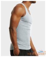 3 6 pack tank top t shirt cotton a shirt ribbed gym muscle sleeveless under 5.jpg