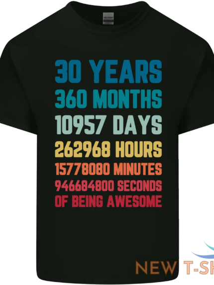 30th birthday 30 year old mens cotton t shirt tee top 0.png