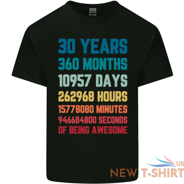 30th birthday 30 year old mens cotton t shirt tee top 0.png
