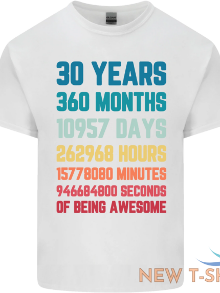 30th birthday 30 year old mens cotton t shirt tee top 1.png