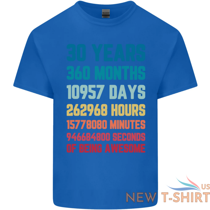 30th birthday 30 year old mens cotton t shirt tee top 3.png