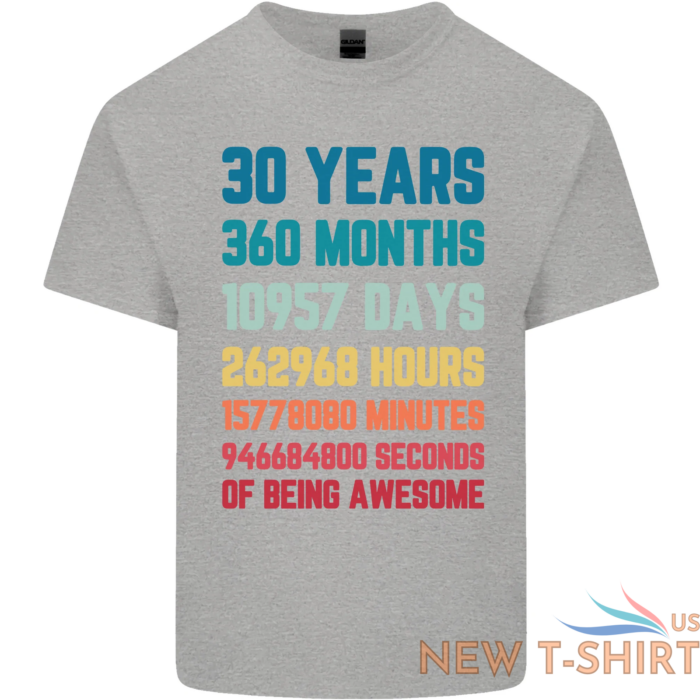 30th birthday 30 year old mens cotton t shirt tee top 5.png