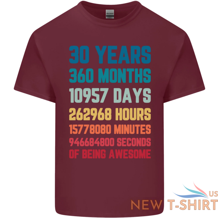 30th birthday 30 year old mens cotton t shirt tee top 8.png