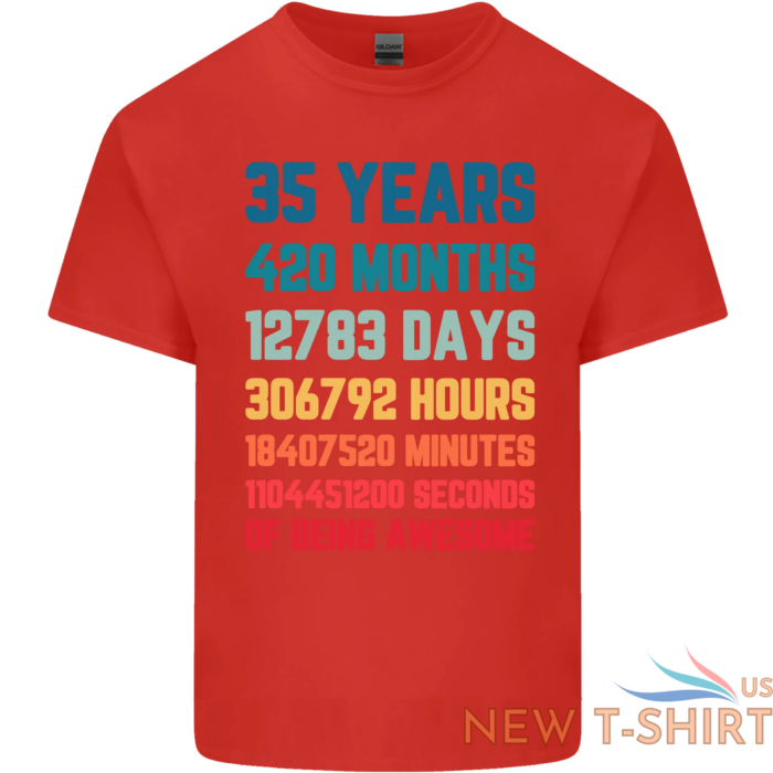 35th birthday 35 year old mens cotton t shirt tee top 3.png