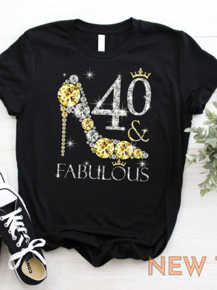 40th birthday party gift womens 40 and fabulous t shirt gift for birthday 0.jpg