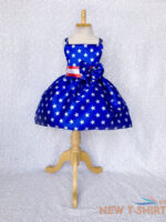 4th of july red white blue knee length dress junior toddler pageant holiday 2 4 2.jpg