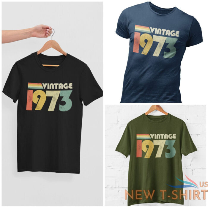 50th birthday in 2023 t shirt vintage 1973 gift idea fiftieth present up to 6xl 3.jpg