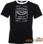 55th birthday gifts presents year 1968 mens ringer vintage t shirt aged to new 0.gif