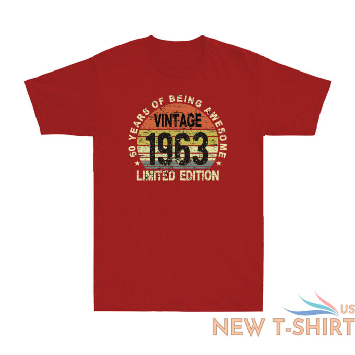 60 year old gifts vintage 1963 limited edition 60th birthday retro mens t shirt 5.jpg