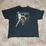 a nightmare on elm street t shirt mens 3xl black freddy krueger vs jason horror 1.jpg