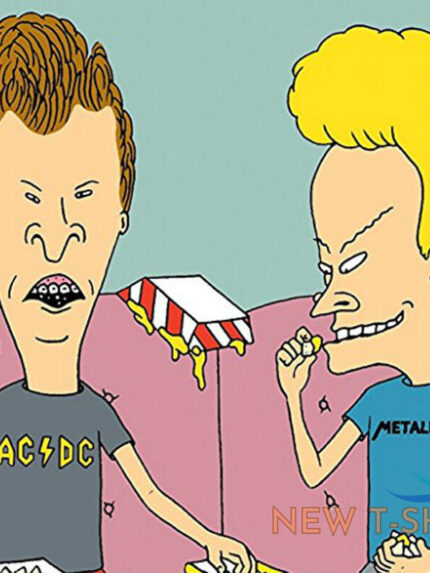 acdc ac dc and metallica shirt beavis and butthead costume halloween pick size 1.jpg