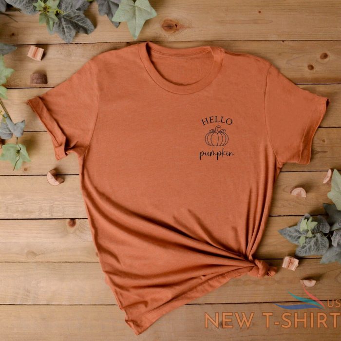 autumn clothing unisex t shirt hello pumpkin t shirt pumpkin top trending 1.jpg