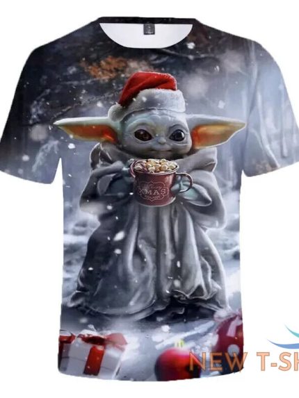 baby yoda grogu t shirt christmas snow star wars mandalorian child size xl 0.jpg